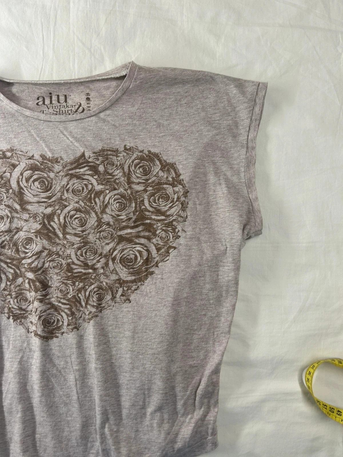 Blusa de mangas curtas bege aiu vintakar – photo 3